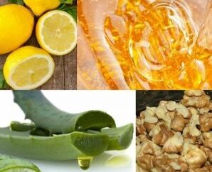 核桃、蜂蜜、柠檬和芦荟汁的效力